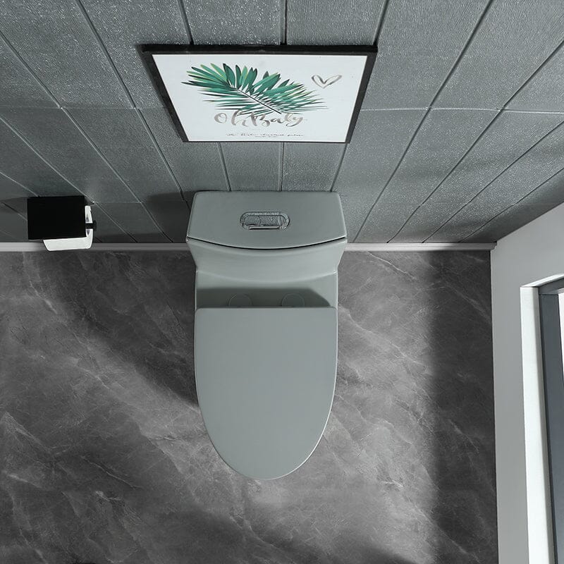 1.1/1.6 GPF Dual Flush One-Piece Floor Mount Elongated Toilet with Soft-Close Seat - Image 7