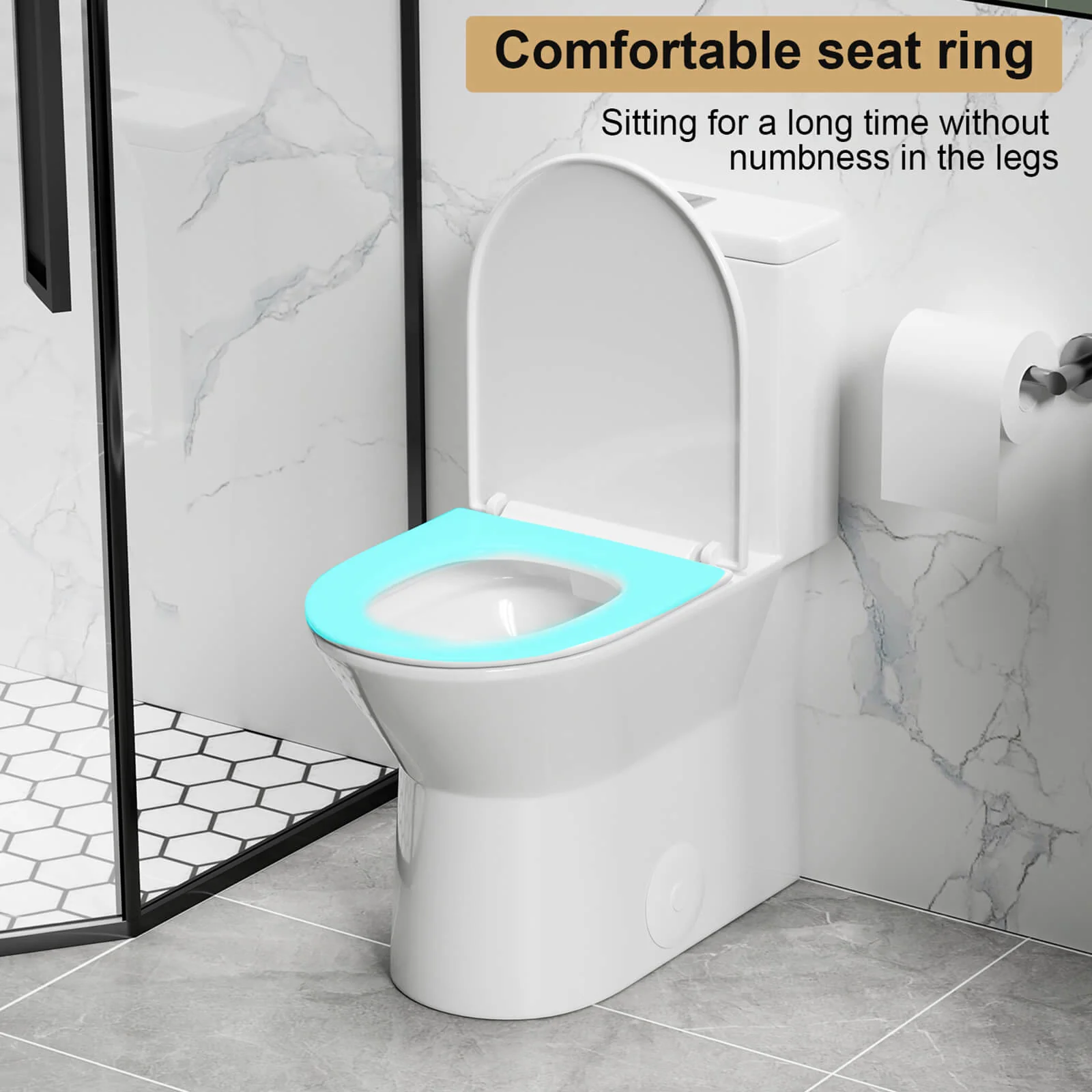 1.1/1.6 GPF Quiet Dual-Flush Rimless Toilet - Image 8