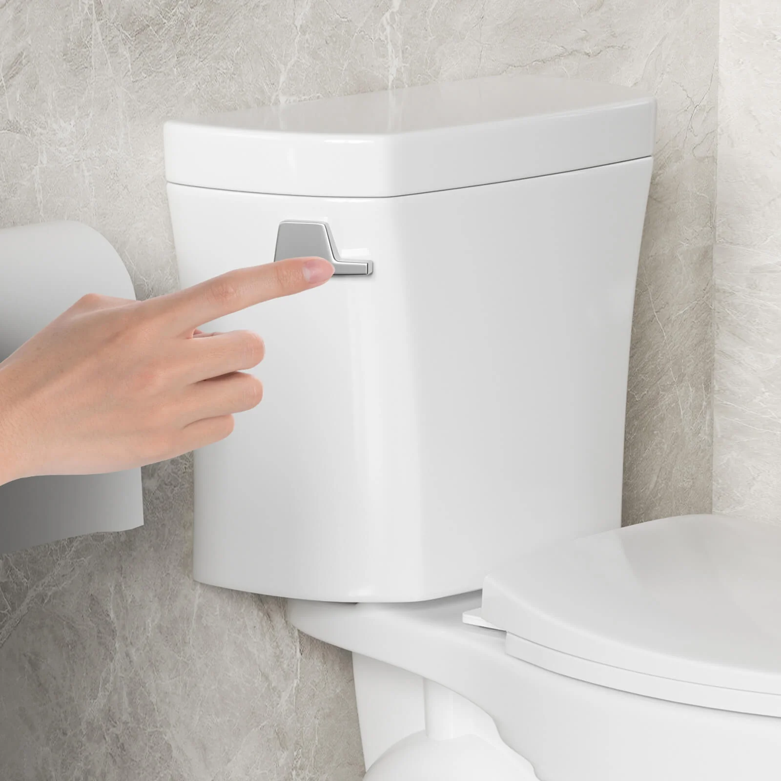 1.28 GPF Tornado Flush Two-Piece Toilet - Image 4