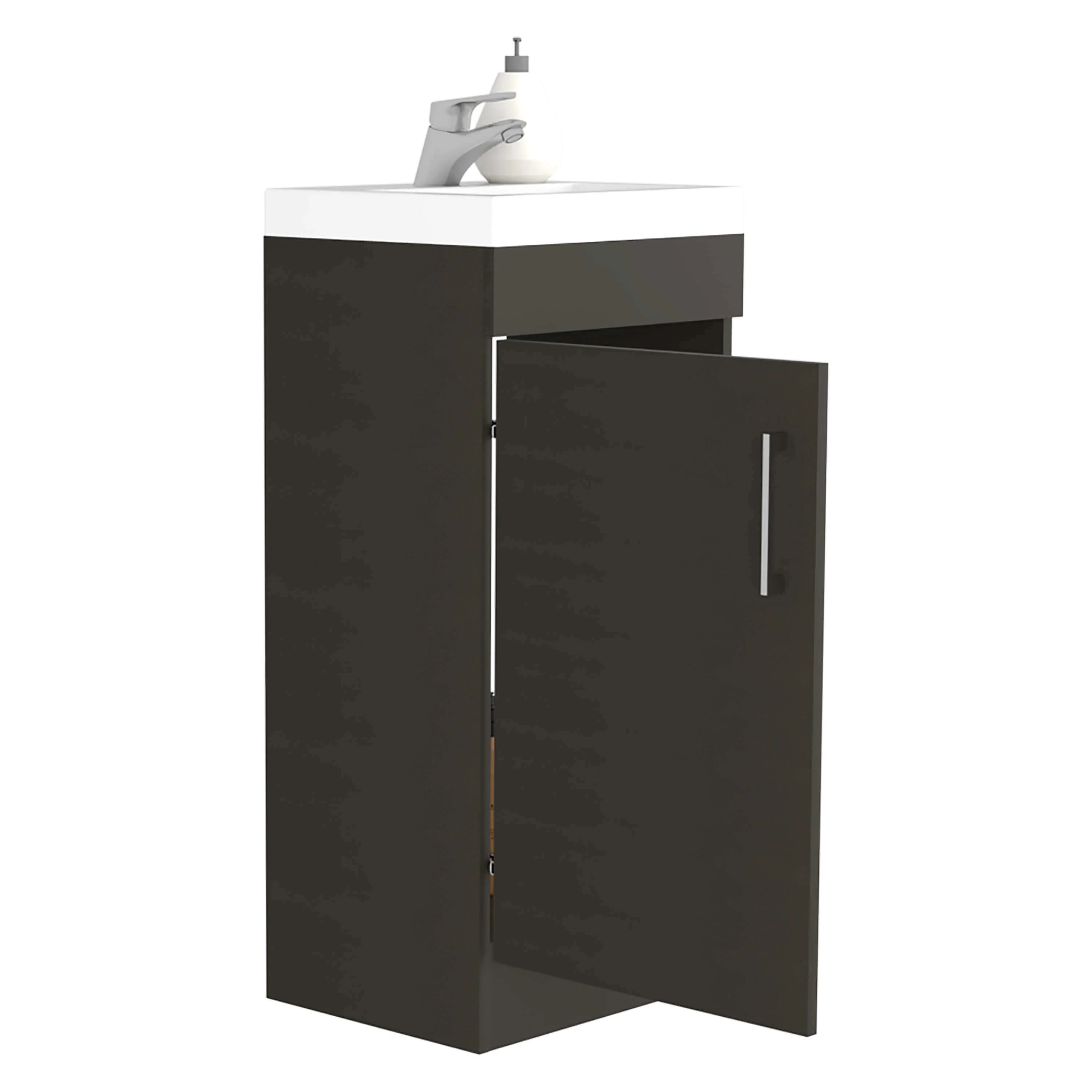 15'' Compact Particleboard Bathroom Vanity - Image 6