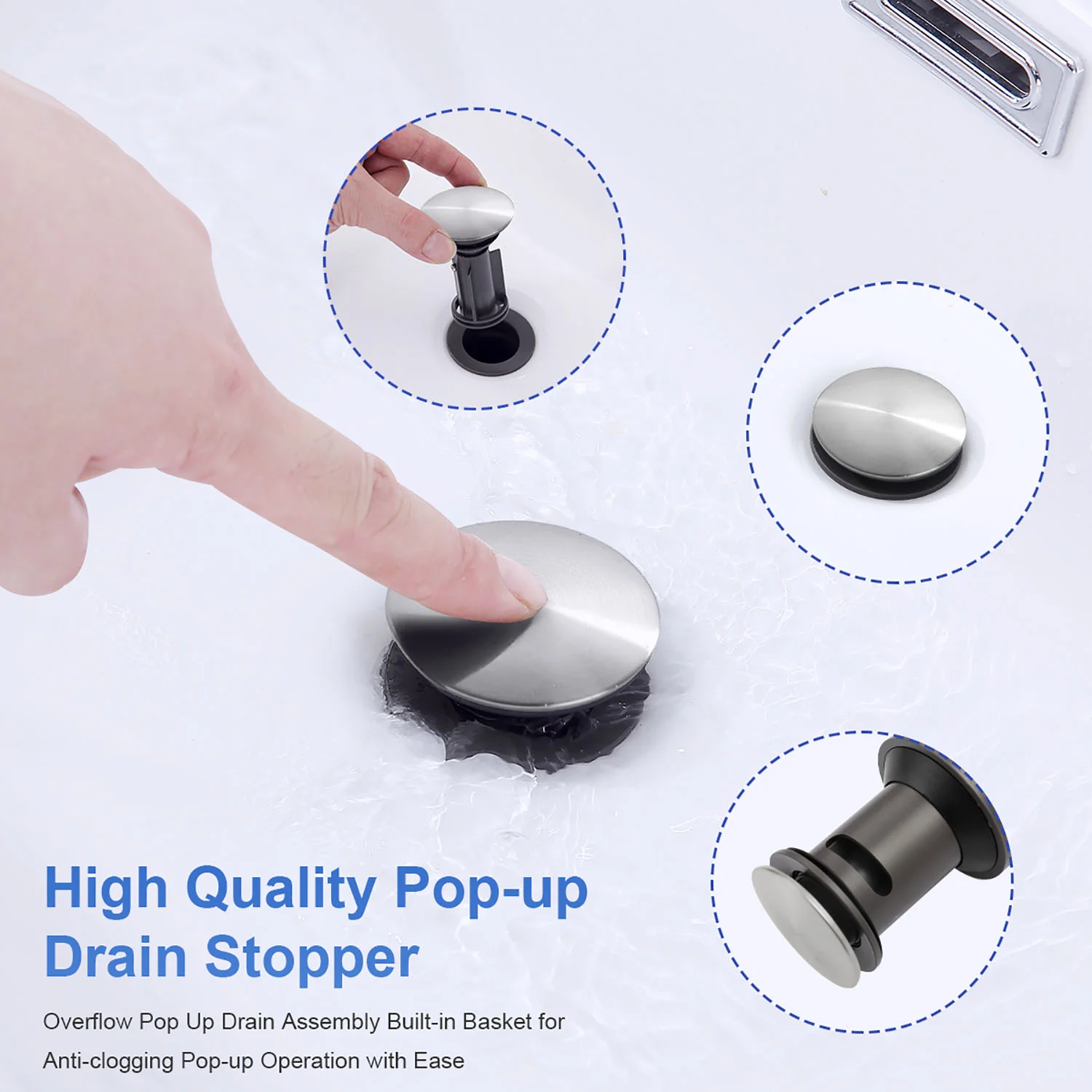 Giving Tree 2-Handle 4-Inch Bathroom Vanity Sink Faucet with Pop-up Drain - Image 24