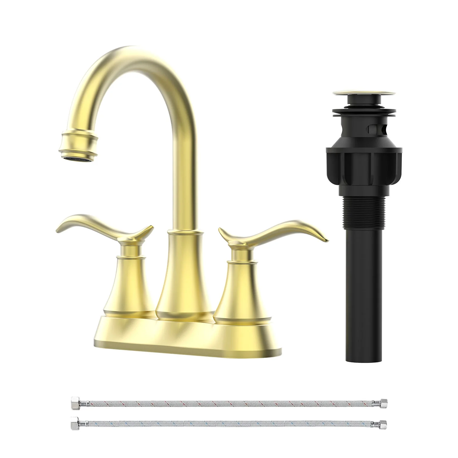 Giving Tree 2-Handle 4-Inch Bathroom Vanity Sink Faucet with Pop-up Drain - Image 4
