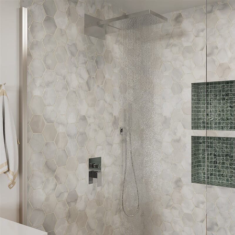 22'' Shower Set Dual Function Waterfall Rainfall Shower Head & Hand Shower - Image 45