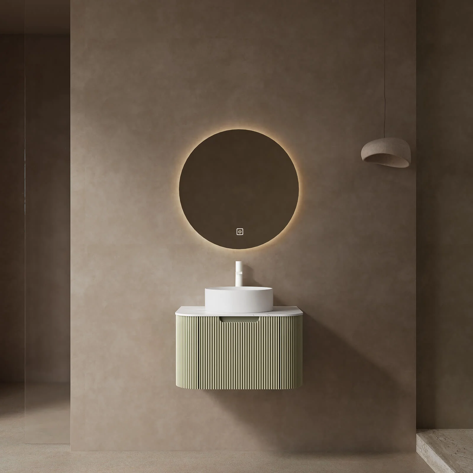 Bathroom Vanity with Marble Top