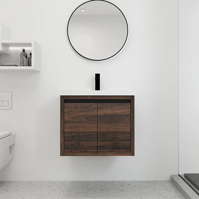 24 Inch Small Bathroom Vanity Cabinet With Sink Float Mounting Design - Image 19