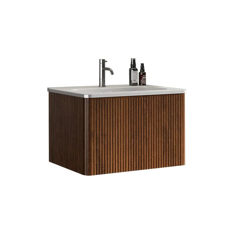 Giving Tree 24" Wooden Striped Modern Bathroom Vanity with Sink, Wall-mounted - Image 4