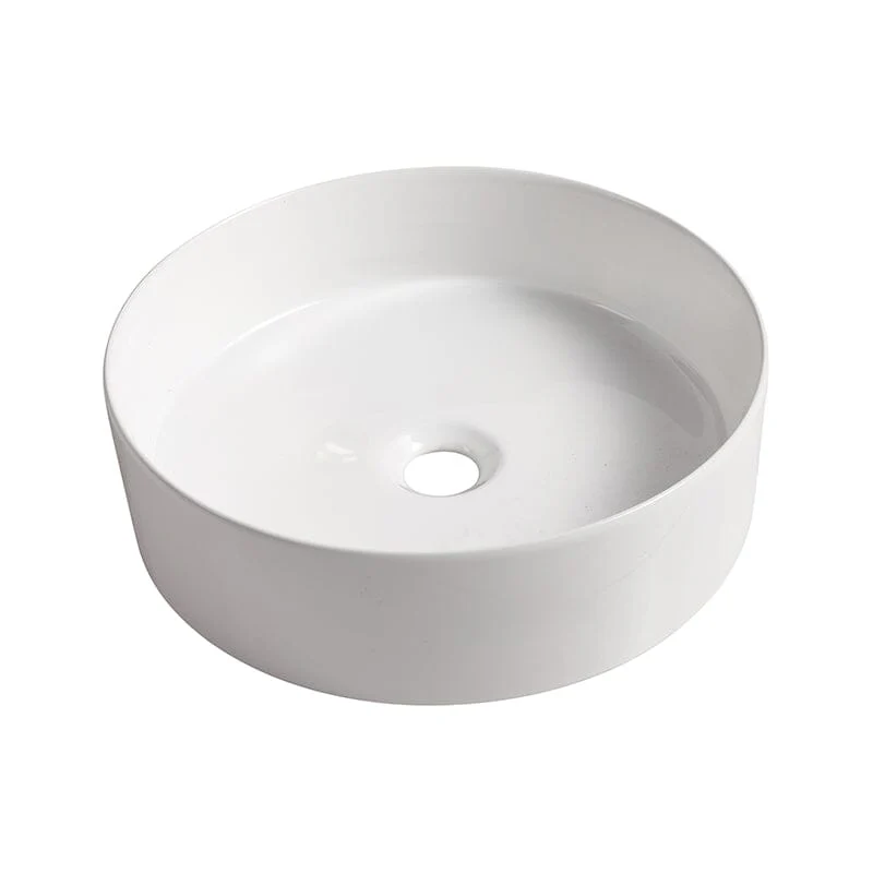 24'' Modern Design Floating Bathroom Vanity Sintered Stone Top Round Ceramic Sink Set - Image 14