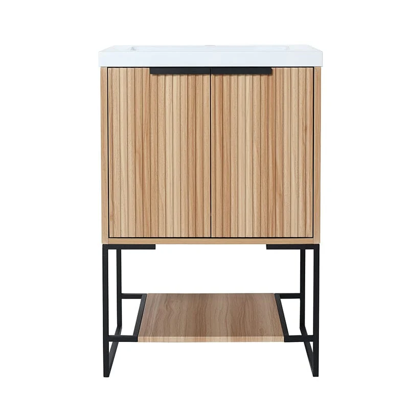 24'' x 18'' Small Freestanding Bathroom Vanity With Resin Basin - Image 10