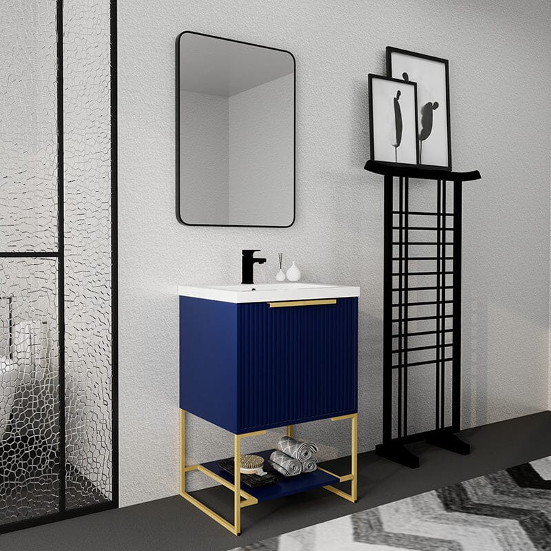 24'' x 18'' Small Freestanding Bathroom Vanity With Resin Basin - Image 18