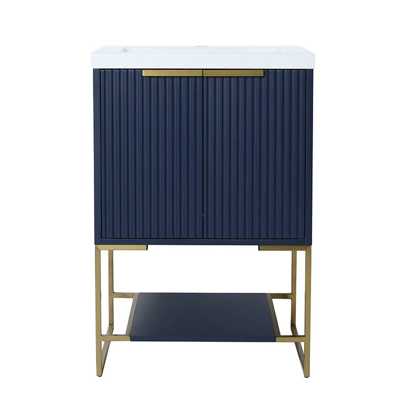 24'' x 18'' Small Freestanding Bathroom Vanity With Resin Basin - Image 26