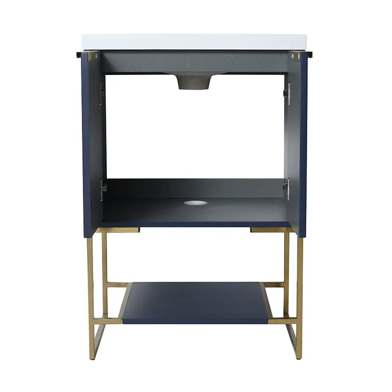 24'' x 18'' Small Freestanding Bathroom Vanity With Resin Basin - Image 30