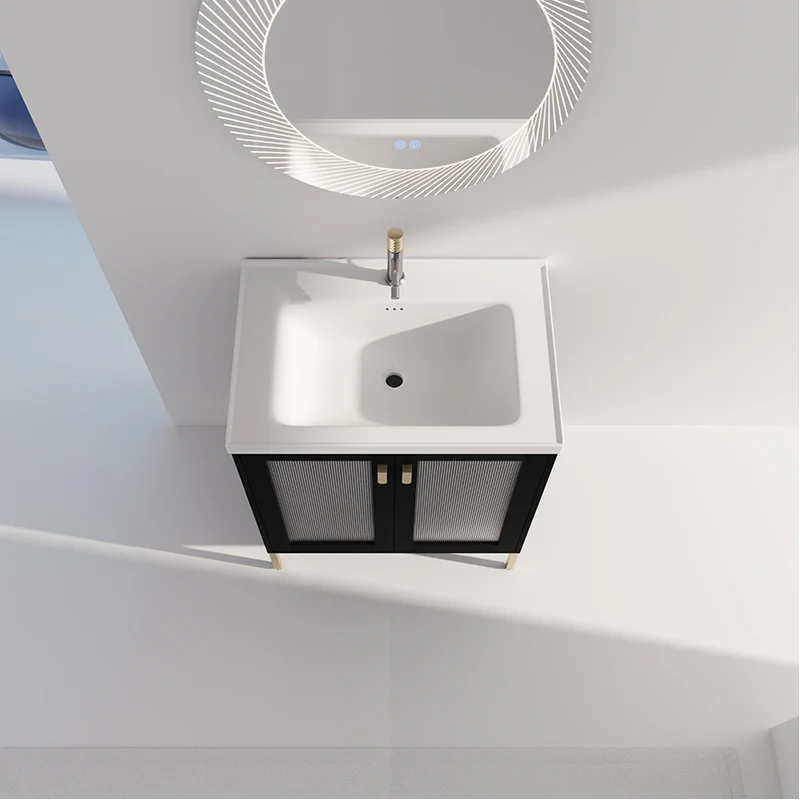 28 Inch Modern Freestanding Bathroom Vanity with Ceramic Sink, Soft Closing Door - Image 4