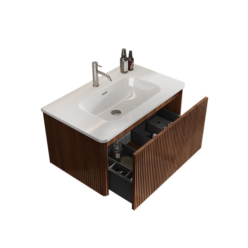 Giving Tree 30" Wooden Striped Modern Bathroom Vanity with Sink, Wall-mounted - Image 11