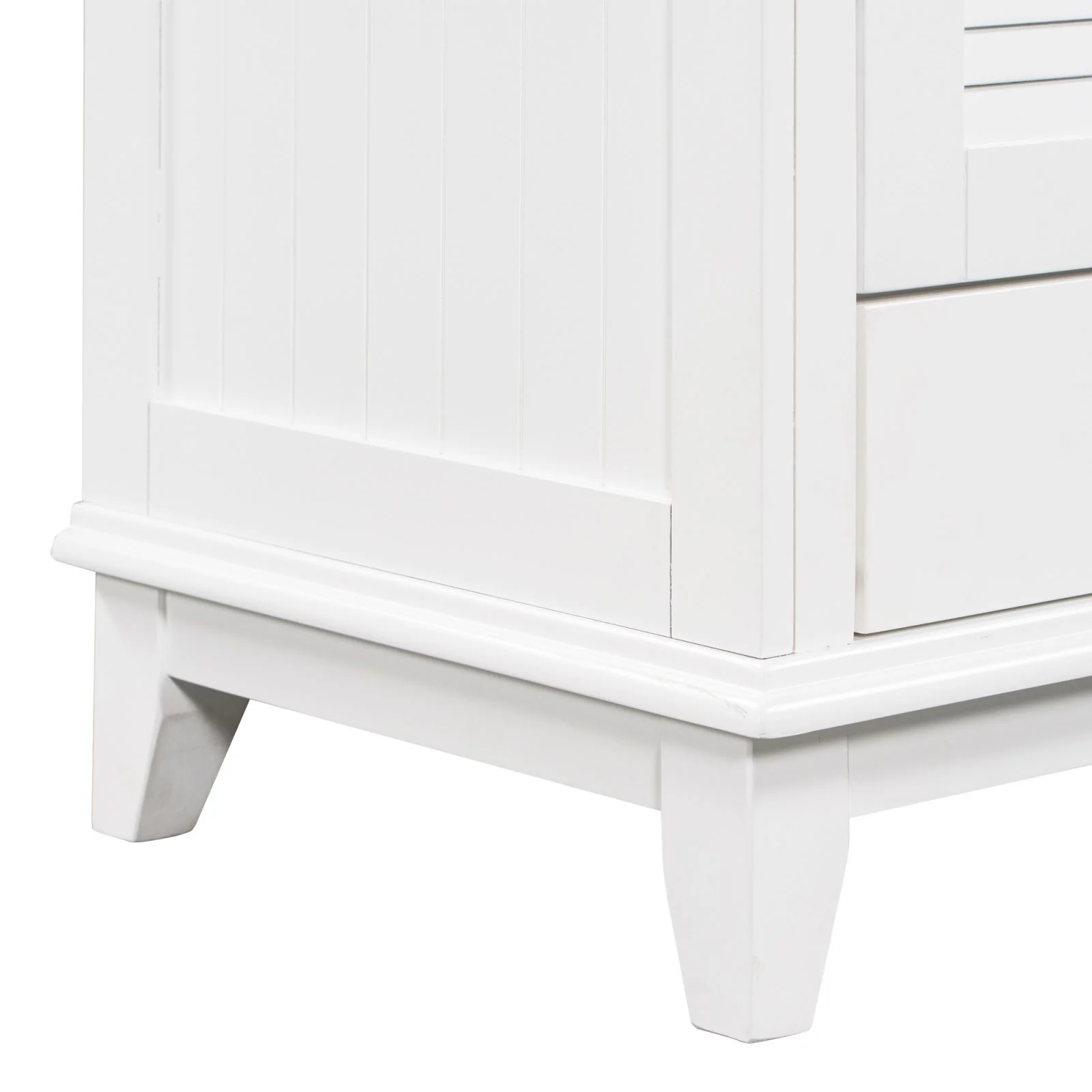 30" Wood Double Doors Bathroom Vanity, White Spacious Drawer Standalone Cabinet - Image 8