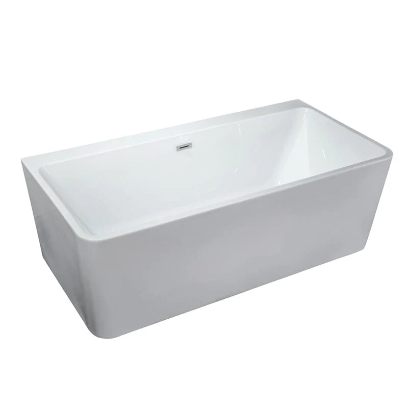 55'' Acrylic Rectangular Freestanding Soaking Bathtub - Image 8