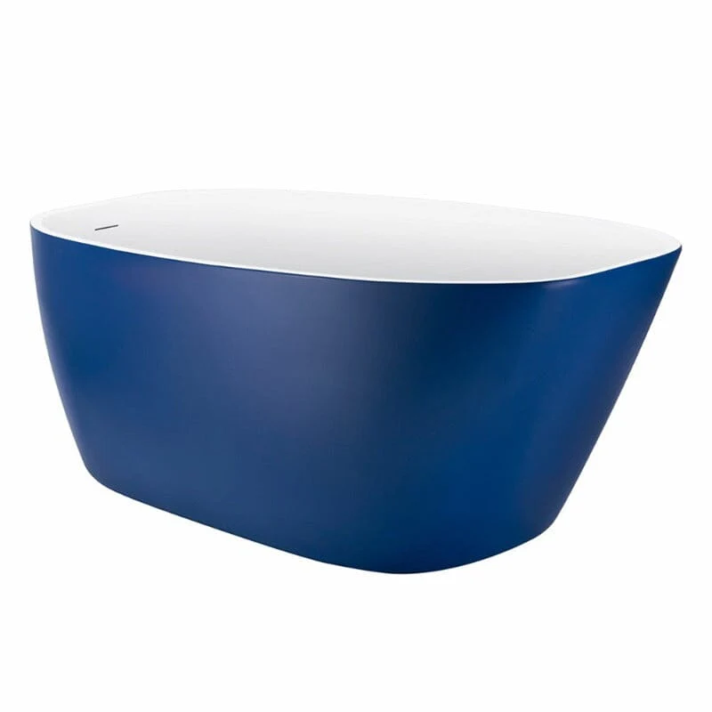 Mokleba 59" Acrylic Egg Shape Free Standing Tub for Bathroom - Image 33