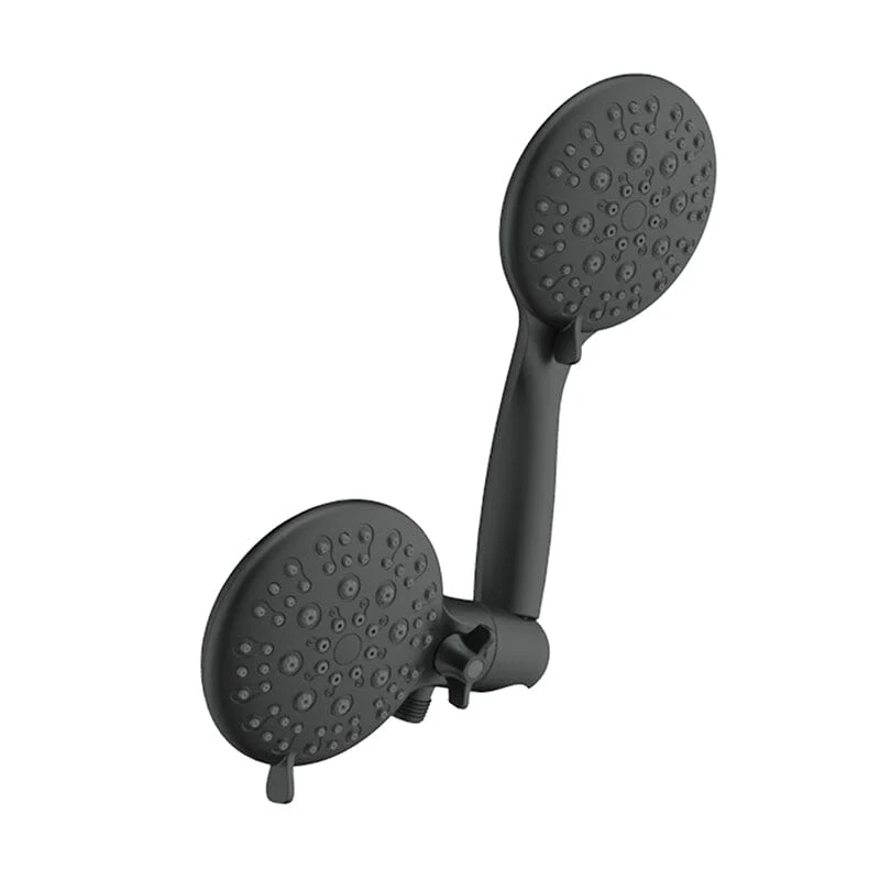 6 Spray Mode Dual Rain & Handheld Shower Heads Combo with Hose - Image 11