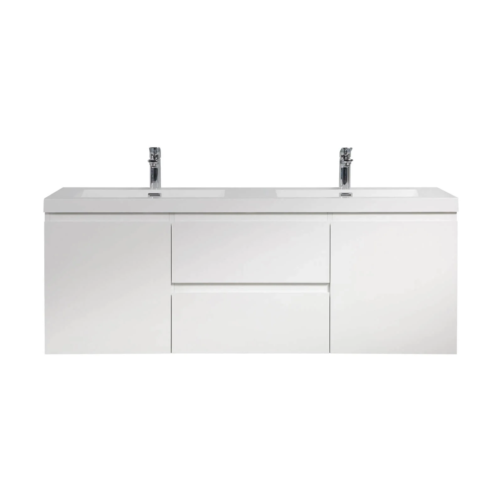 60" Double Sink Bathroom Vanity with Soft-Close Drawers - Image 5
