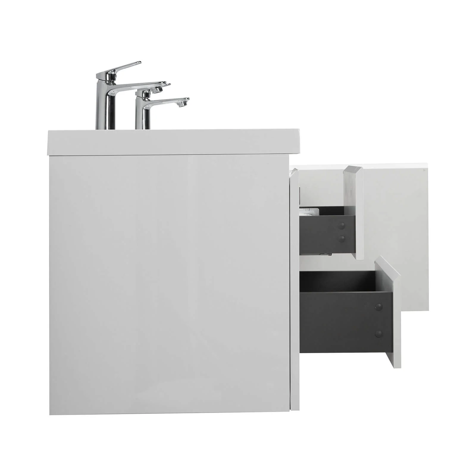 60" Double Sink Bathroom Vanity with Soft-Close Drawers - Image 8