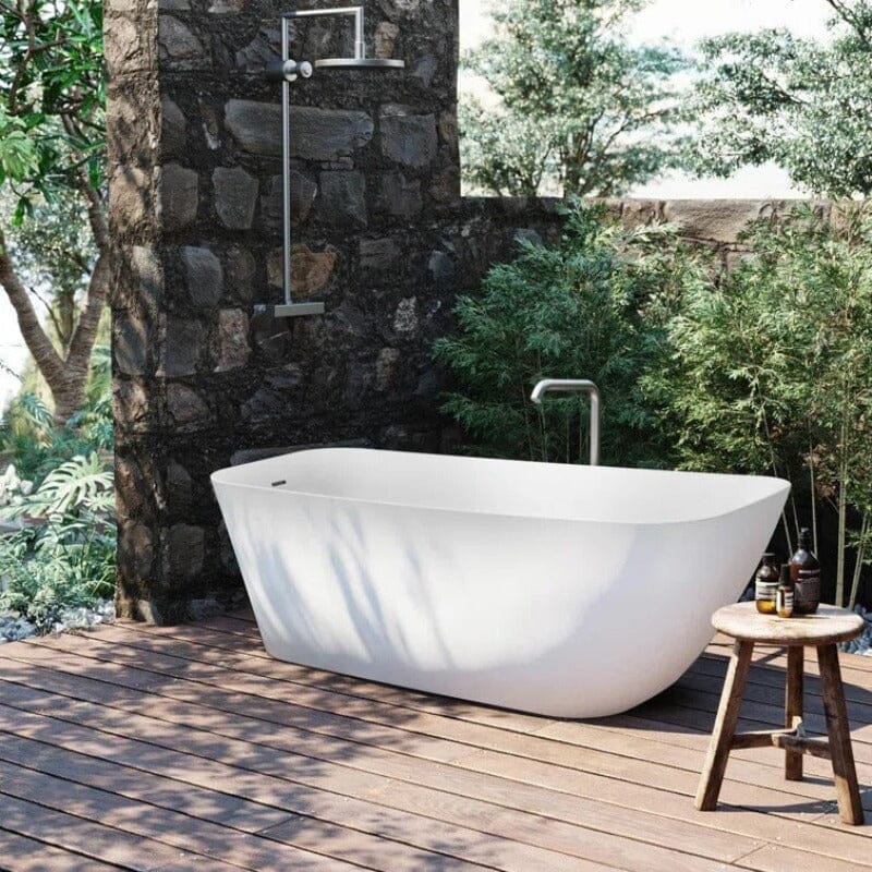63" Acrylic Single Slipper Tub Freestanding Soaking Bathtub - Image 5