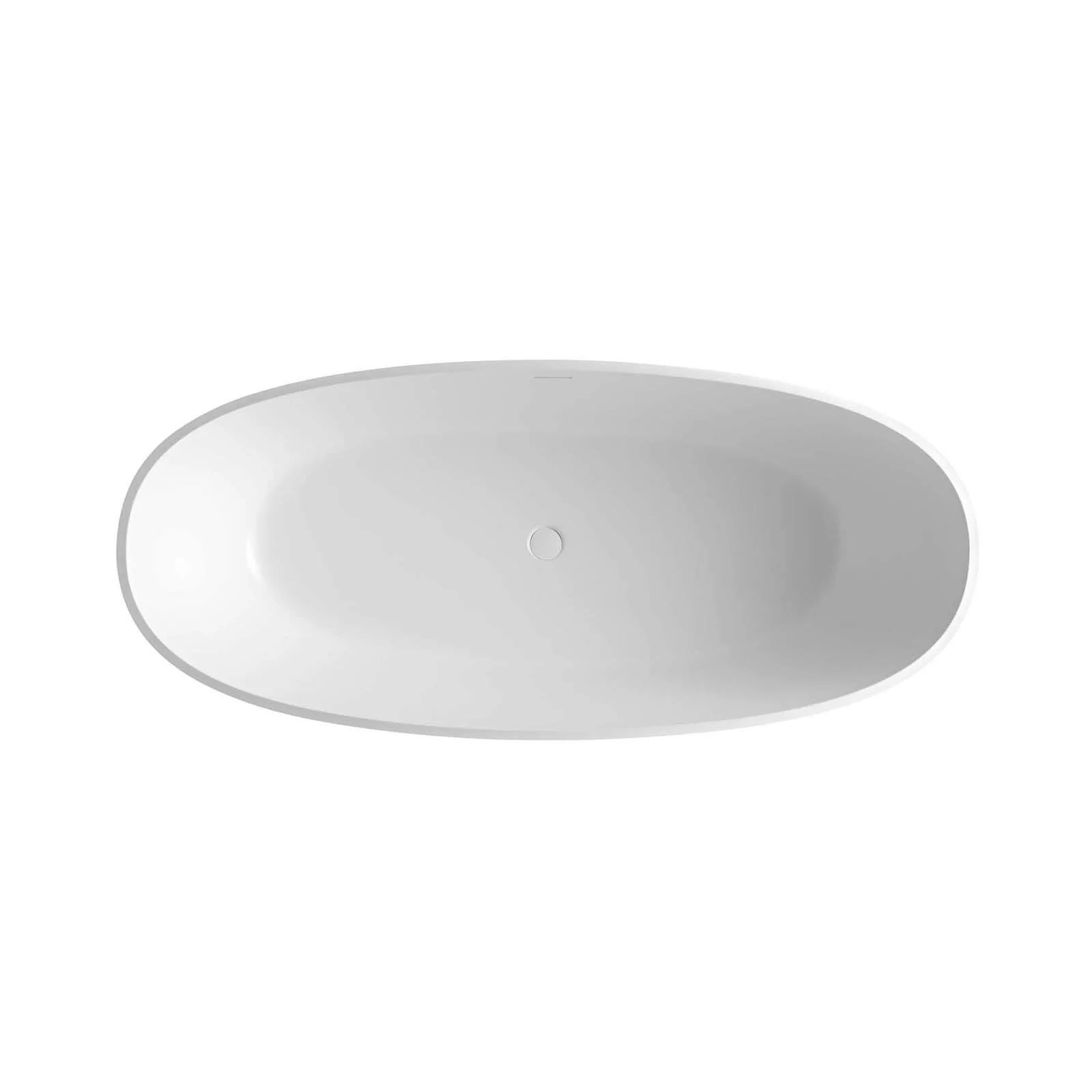 65" Stone Resin Green Marble Vein Freestanding Luxurious Bathtub - Image 6