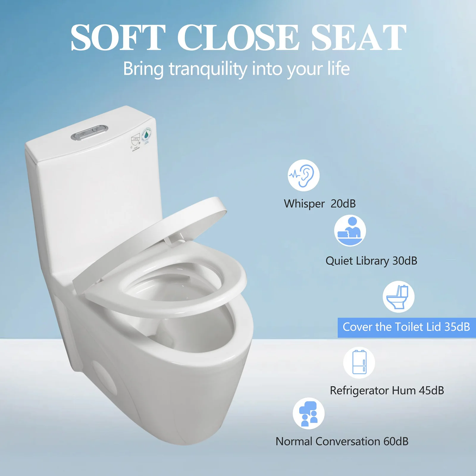ADA Standard Height Elongated One-Piece Toilet - Image 5