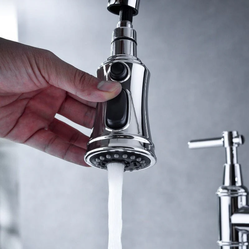 Giving Tree Bridge Kitchen Faucet with Pull-Down Sprayhead in Spot - Image 34
