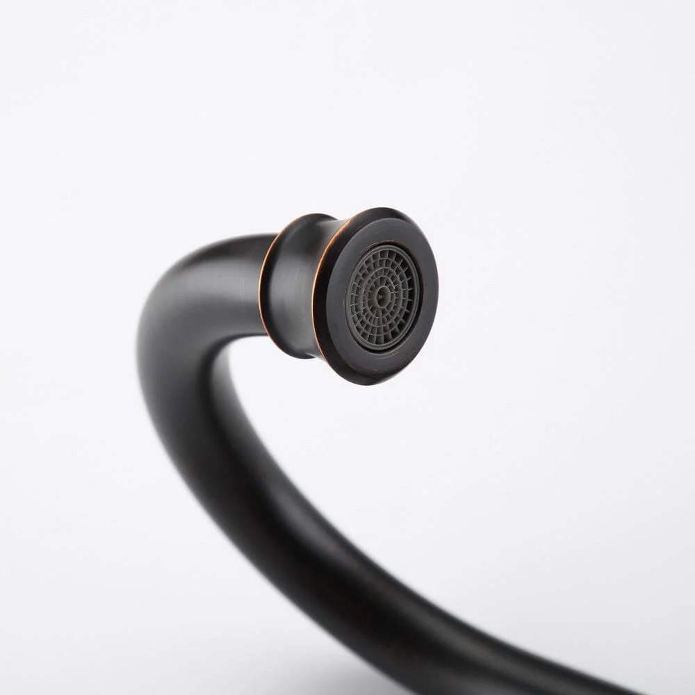 Giving Tree 2-Handle 4-Inch Oil Rubbed Bronze Bathroom Faucet, Bathroom Vanity Sink Faucets with Pop-up Drain and Supply Hoses - Image 6