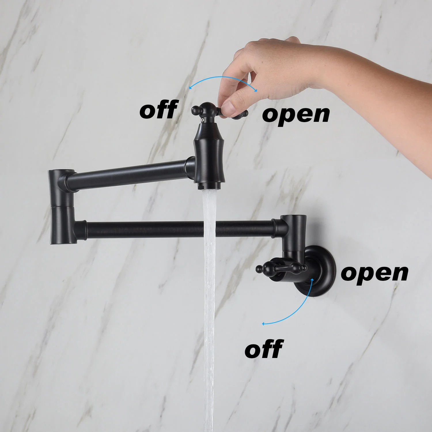 Giving Tree Wall Mounted 24'' Pot Filler Faucet for Kitchen - Image 13