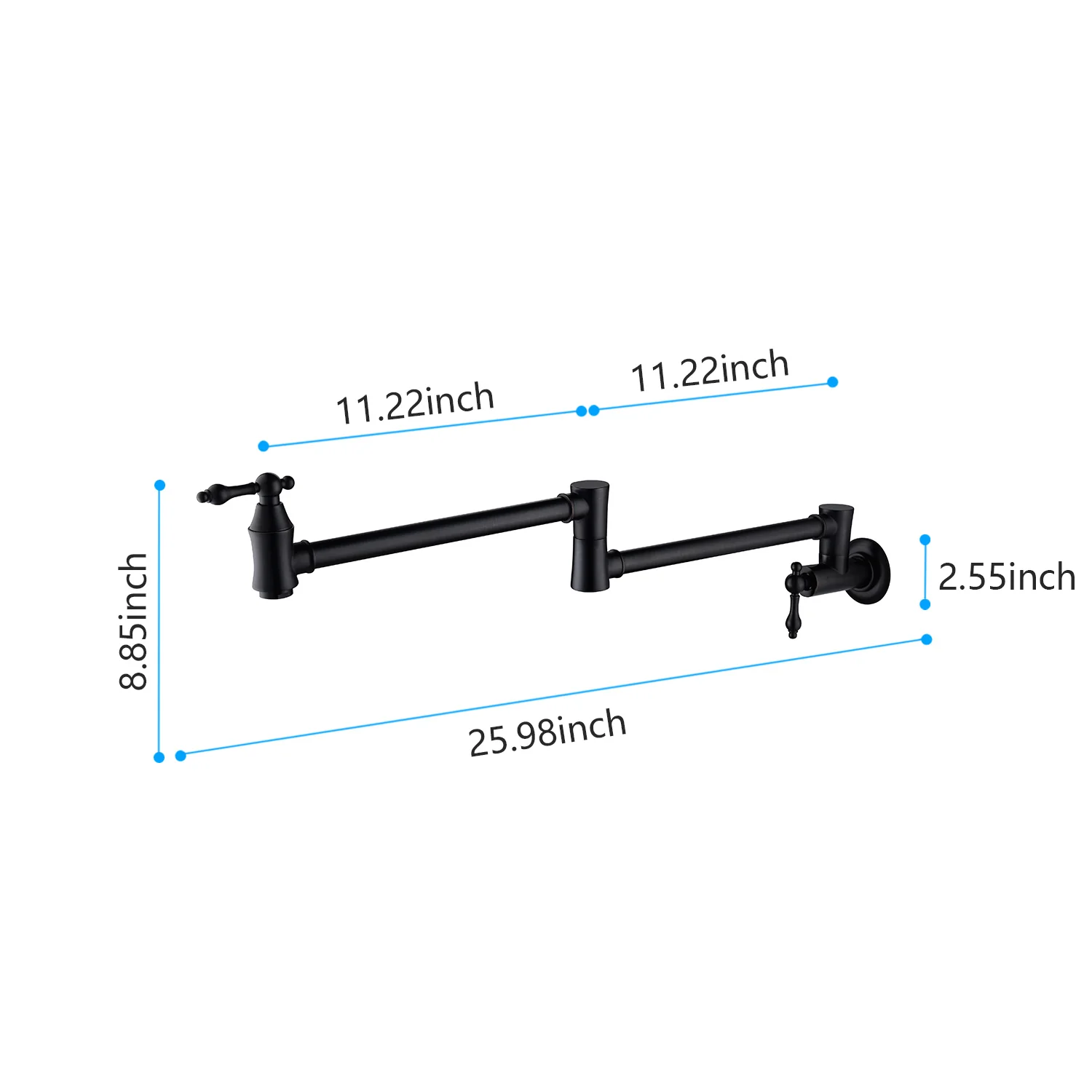 Giving Tree Wall Mounted 24'' Pot Filler Faucet for Kitchen - Image 18