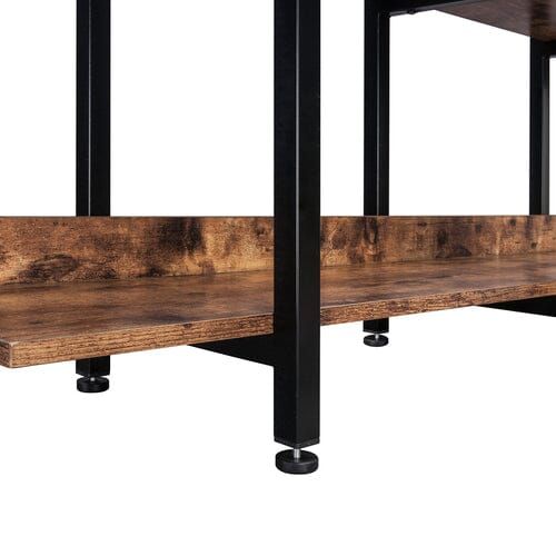 Giving Tree 5 Tier Bookcase Home Office Open Bookshelf, Vintage Industrial Style Shelf with Metal Frame, MDF Board - Image 9