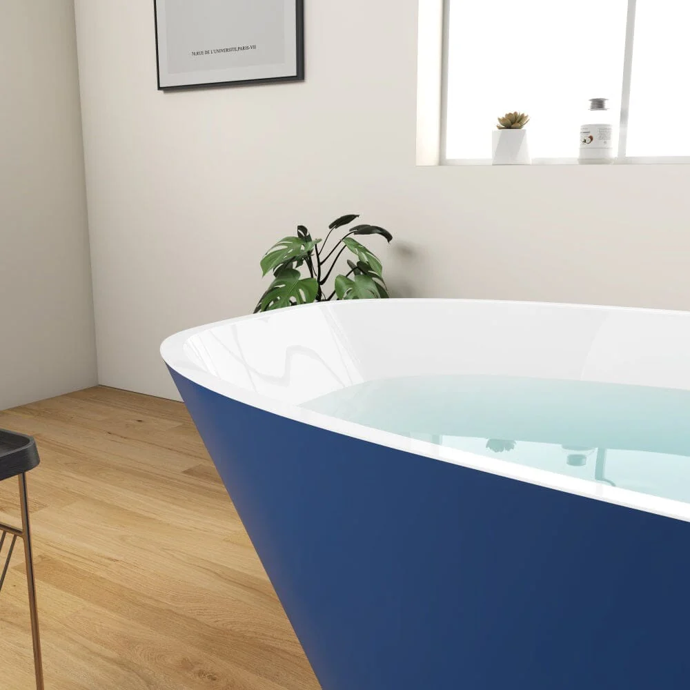 Mokleba 63" Acrylic End Drain Freestanding Tub with Pop-up Drain - Image 22