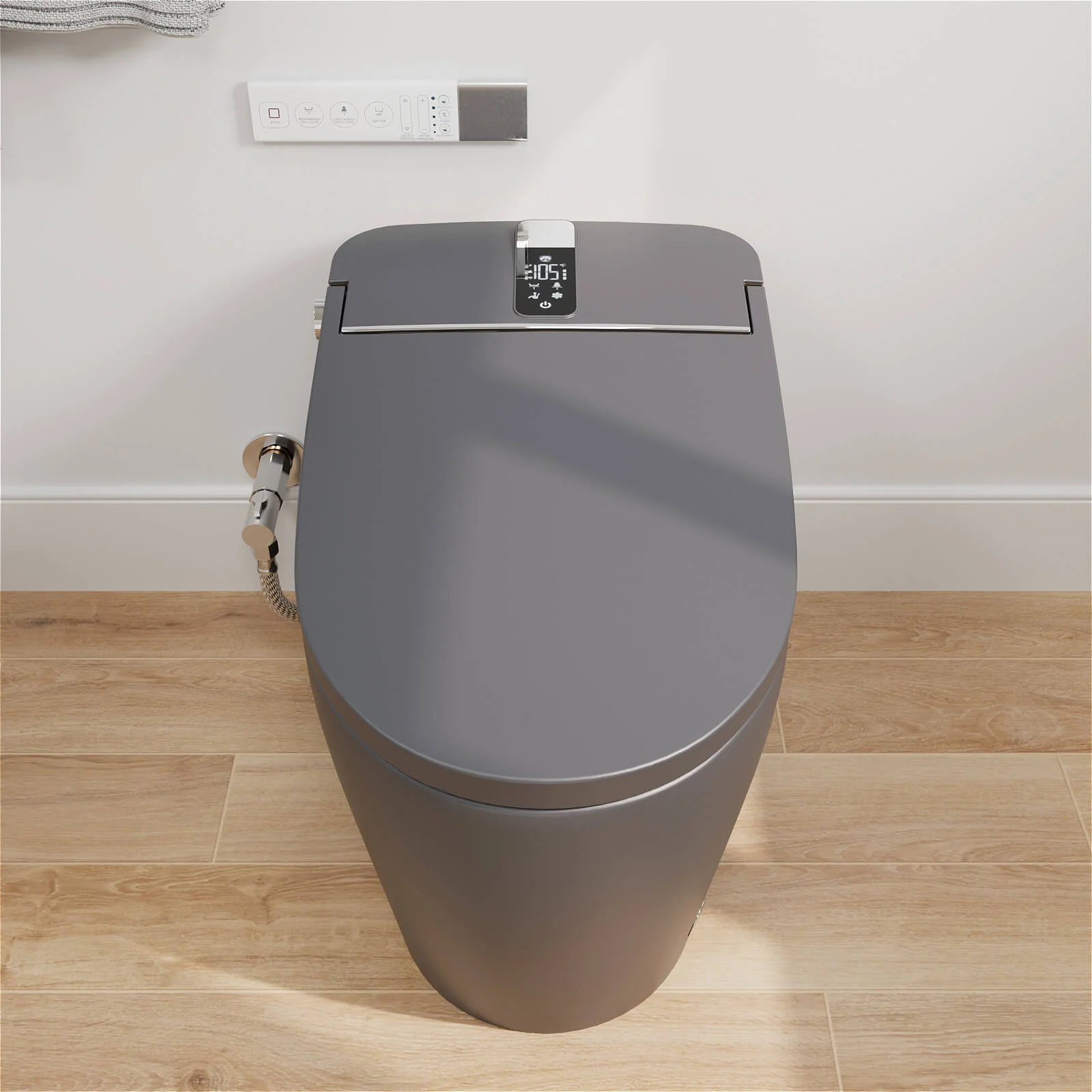 Tankless Elongated Smart Bidet Toilet with Heated Seat, Drying, Night Light - Image 29
