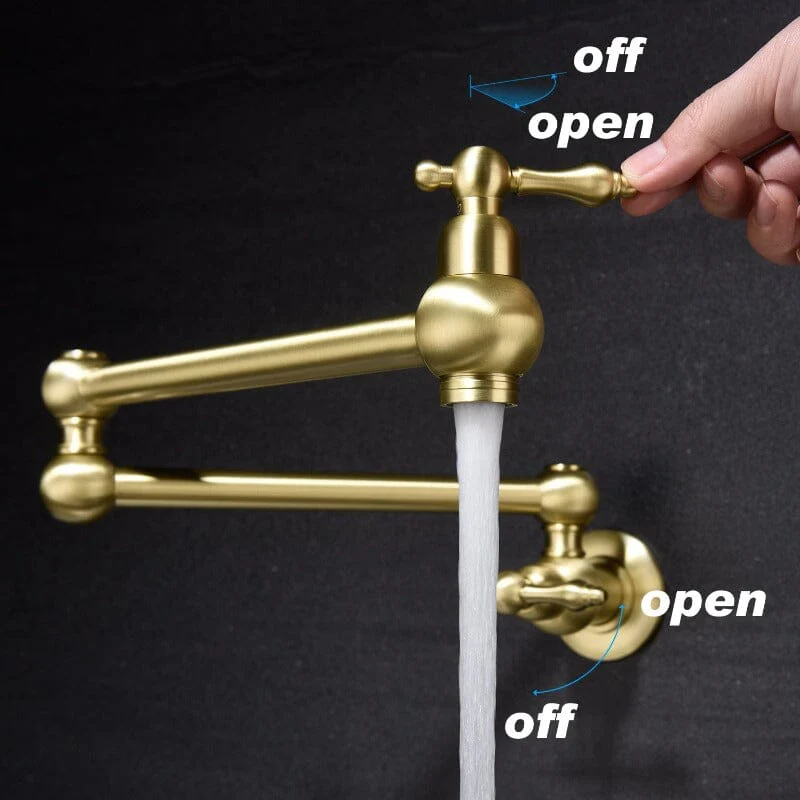 Giving Tree Wall Mounted 23'' Pot Filler Faucet Two-handle - Image 21