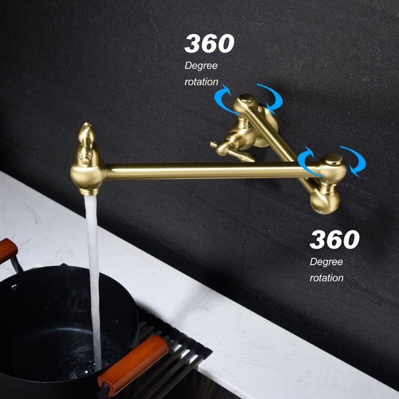 Giving Tree Wall Mounted 23'' Pot Filler Faucet Two-handle - Image 22