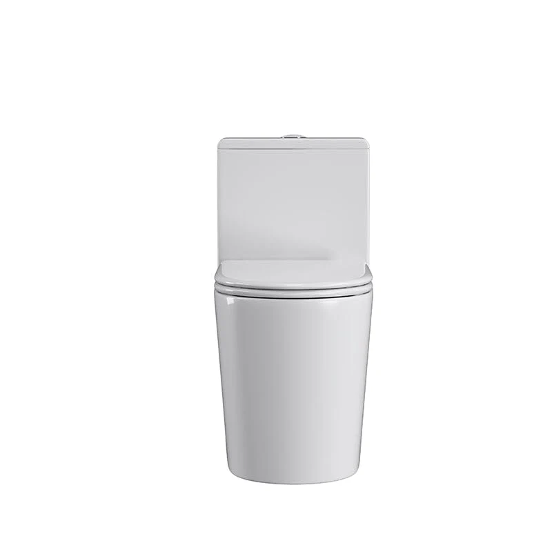 Modern Small One-Piece Floor Mount Toilet 1.1/1.6 GPF Dual Flush and Soft Close Seat - Image 12