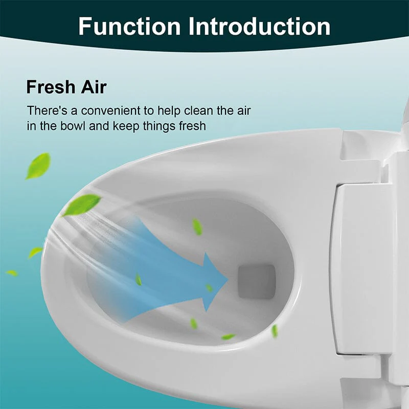 One-Piece Elongated Floor Smart Toilet with Seat Heating and Automatic Flushing - Image 8