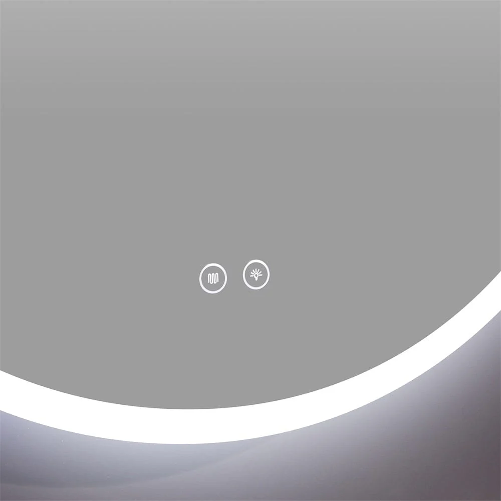Giving Tree Round Frameless Bathroom Vanity Mirror with LED Light - Image 10