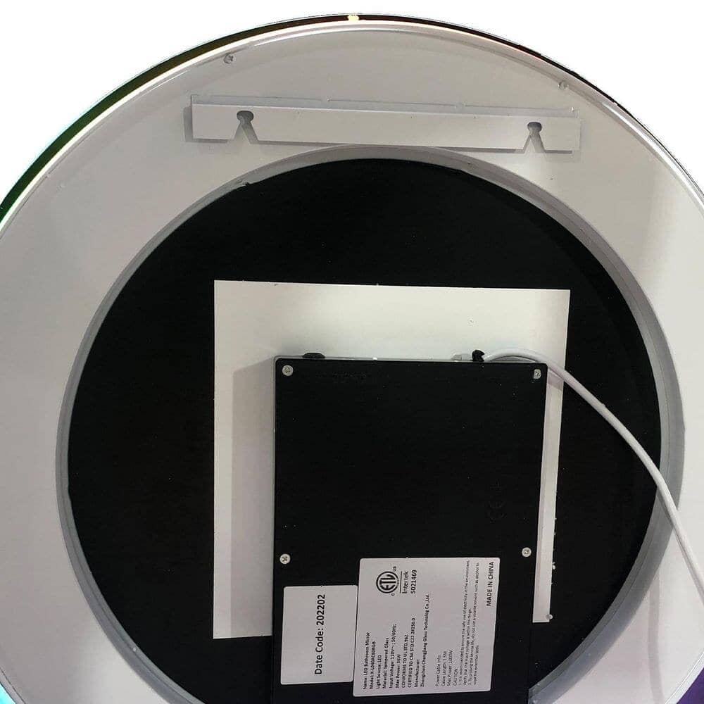 Giving Tree Round Frameless Bathroom Vanity Mirror with LED Light - Image 11