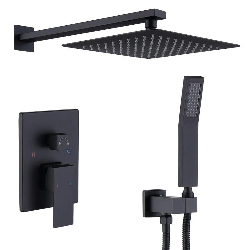 Giving Tree Shower Faucet Sets Wall Mounted with 10" Rainfall Shower Head and Handheld - Image 7