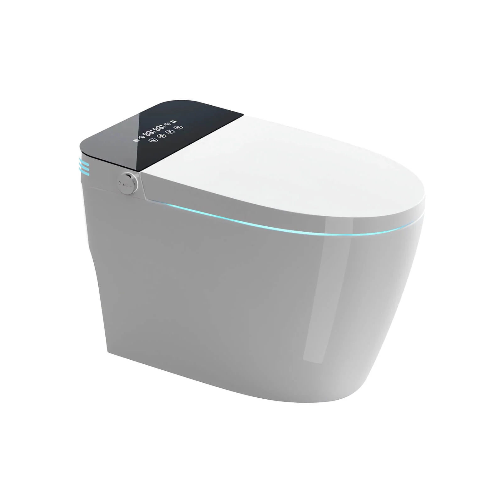 Tankless Smart Bidet Toilet with Instant Heating, Auto Open & Close Lid – Black LED Screen - Image 14